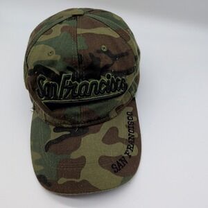San Francisco Baseball Cap Curved Bill Camouflage Adjustable Adult Unisex